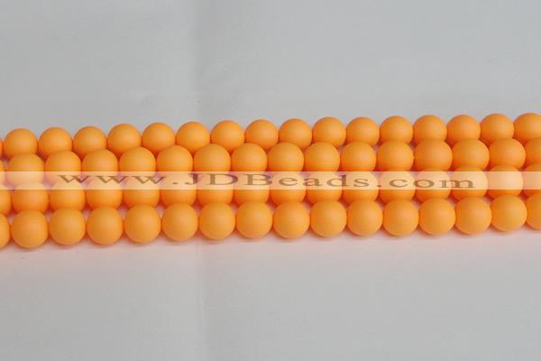 CSB1424 15.5 inches 12mm matte round shell pearl beads wholesale