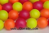 CSB1429 15.5 inches 12mm matte round shell pearl beads wholesale