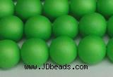 CSB1434 15.5 inches 12mm matte round shell pearl beads wholesale