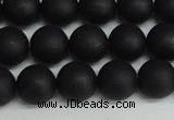 CSB1458 15.5 inches 10mm matte round shell pearl beads wholesale