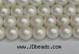 CSB1600 15.5 inches 4mm round matte shell pearl beads wholesale