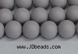 CSB1681 15.5 inches 6mm round matte shell pearl beads wholesale