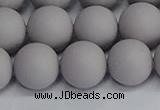 CSB1684 15.5 inches 12mm round matte shell pearl beads wholesale