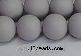 CSB1685 15.5 inches 14mm round matte shell pearl beads wholesale