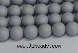 CSB1691 15.5 inches 6mm round matte shell pearl beads wholesale