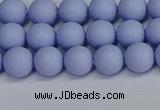 CSB1701 15.5 inches 6mm round matte shell pearl beads wholesale