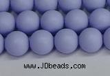 CSB1702 15.5 inches 8mm round matte shell pearl beads wholesale