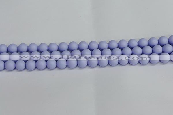 CSB1702 15.5 inches 8mm round matte shell pearl beads wholesale