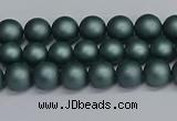 CSB1720 15.5 inches 4mm round matte shell pearl beads wholesale