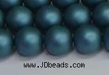 CSB1734 15.5 inches 12mm round matte shell pearl beads wholesale