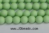 CSB1740 15.5 inches 4mm round matte shell pearl beads wholesale