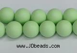 CSB1742 15.5 inches 8mm round matte shell pearl beads wholesale