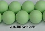 CSB1745 15.5 inches 14mm round matte shell pearl beads wholesale