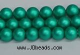 CSB1750 15.5 inches 4mm round matte shell pearl beads wholesale