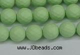 CSB1991 15.5 inches 6mm faceted round matte shell pearl beads