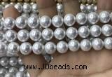 CSB2112 15.5 inches 12mm ball shell pearl beads wholesale