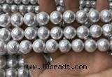 CSB2113 15.5 inches 14mm ball shell pearl beads wholesale