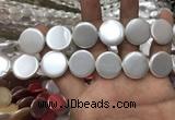 CSB2142 15.5 inches 22mm coin shell pearl beads wholesale