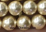 CSB2187 15.5 inches 6mm ball shell pearl beads wholesale