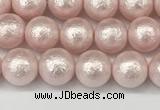 CSB2231 15.5 inches 6mm round wrinkled shell pearl beads wholesale