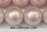 CSB2236 15.5 inches 16mm round wrinkled shell pearl beads wholesale