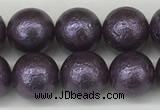 CSB2272 15.5 inches 8mm round wrinkled shell pearl beads wholesale