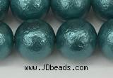 CSB2336 15.5 inches 16mm round wrinkled shell pearl beads wholesale