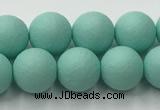 CSB2552 15.5 inches 8mm round matte wrinkled shell pearl beads