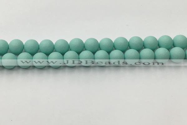 CSB2553 15.5 inches 10mm round matte wrinkled shell pearl beads