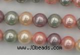 CSB324 15.5 inches 10mm round mixed color shell pearl beads