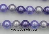 CSB344 15.5 inches 10mm round mixed color shell pearl beads