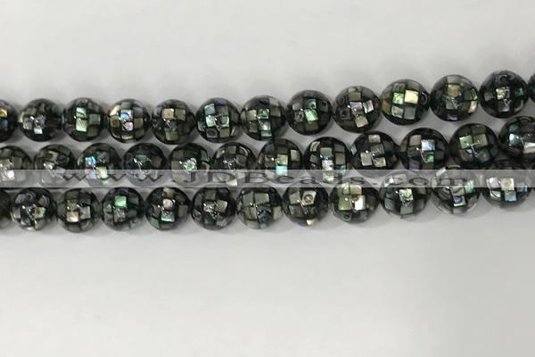 CSB4007 15.5 inches 8mm ball abalone shell beads wholesale