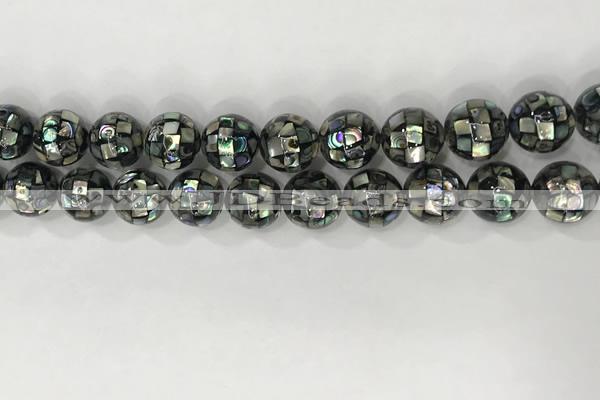 CSB4024 15.5 inches 12mm ball abalone shell beads wholesale