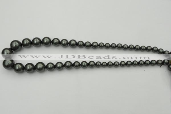 CSB403 15.5 inches 8mm - 16mm round shell pearl beads