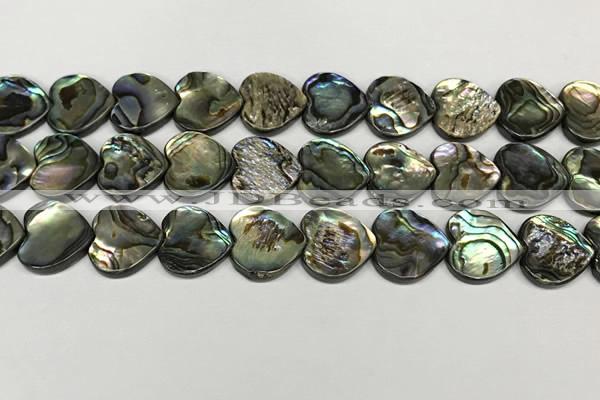 CSB4114 15.5 inches 14mm heart abalone shell beads wholesale