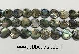 CSB4115 15.5 inches 16mm heart abalone shell beads wholesale