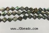 CSB4118 15.5 inches 8*8mm diamond abalone shell beads wholesale