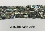 CSB4151 15.5 inches 8*10mm rectangle abalone shell beads wholesale