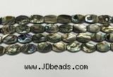 CSB4160 15.5 inches 10*14mm flat drum abalone shell beads wholesale