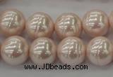 CSB625 15.5 inches 14mm whorl round shell pearl beads