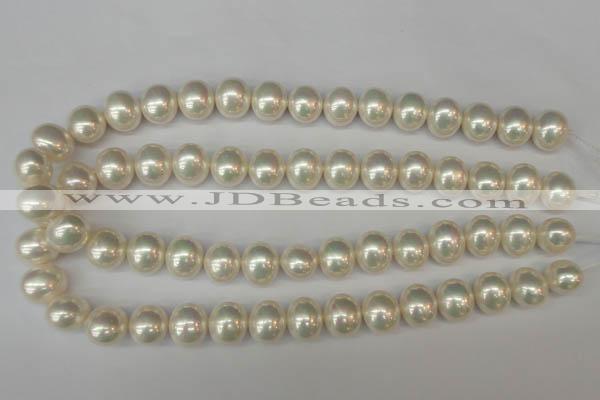 CSB800 15.5 inches 13*15mm oval shell pearl beads wholesale