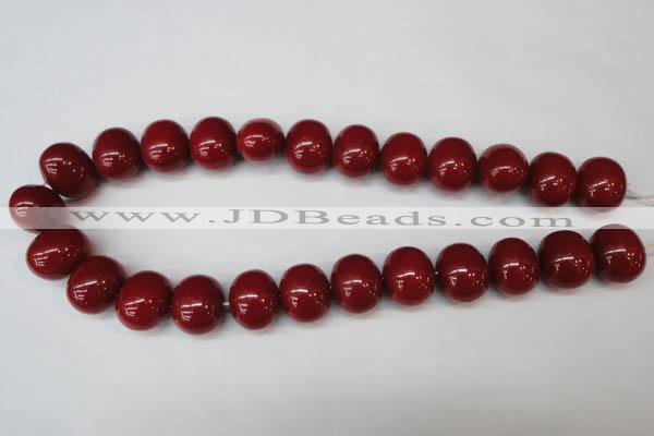 CSB835 15.5 inches 16*19mm oval shell pearl beads wholesale