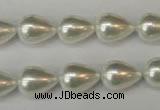 CSB862 15.5 inches 10*14mm teardrop shell pearl beads wholesale