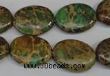 CSE5042 15.5 inches 15*20mm oval natural sea sediment jasper beads