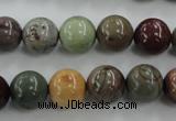 CSE5304 15.5 inches 12mm round sea sediment jasper beads wholesale