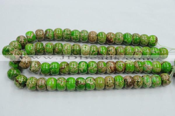 CSE56 15.5 inches 12*16mm rondelle dyed natural sea sediment jasper beads