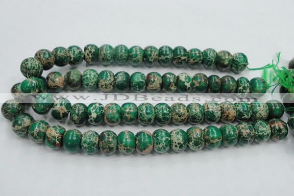 CSE61 15.5 inches 12*16mm rondelle dyed natural sea sediment jasper beads