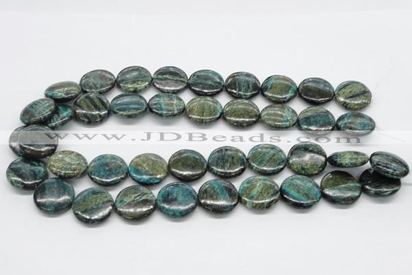 CSG20 15.5 inches 25mm flat round long spar gemstone beads wholesale