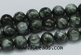 CSH02 15.5 inches 8mm round natural seraphinite gemstone beads