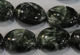 CSH134 15.5 inches 16*20mm oval natural seraphinite gemstone beads